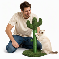 Arbre à chat moderne Cactus, tour d'escalade en sisal et papier, griffoir Catsoul, écologique, durable, pour usage intérieur