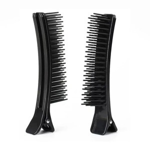 Pince à cheveux en plastique personnalisable avec logo, populaire <span class=keywords><strong>pour</strong></span> <span class=keywords><strong>salon</strong></span>, <span class=keywords><strong>pour</strong></span> <span class=keywords><strong>tissage</strong></span> et mèches, <span class=keywords><strong>pour</strong></span> femmes - Product Image 4