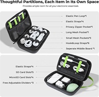 Sac de rangement électronique personnalisé pour chargeurs et cordons Sac pour accessoires électroniques techniques Mallette à outils EVA pour l'organisation familiale des câbles