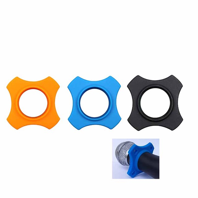 Anti Slip Ring Anti Rolling Circle Rubber Protection Cover for Wireless Microphone Microphone Accessories Silicone
