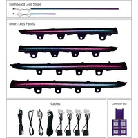 Kit de Actualización Interior con Panel de Iluminación Ambiental RGB Dinámico Efecto Cielo Estrellado para Porsche Taycan 2019-2026, Control por Pantalla de APP