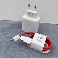Pour Oneplus 65W EU Supervooc Chargeur Rapide Adaptateur de Charge Rapide Câble Type C pour Oneplus 1+ 9 Pro 9 9RT 9R 8T Nord2 Nord CE 3 Lite