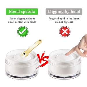6CM Crème Visage Cuillère Applicateur Petite Cuillère De Maquillage En Métal Cosmétique Scoop Or Argent Mini Cosmétique <span class=keywords><strong>Spatule</strong></span> pour Soins De La Peau Du Visage - Product Image 4