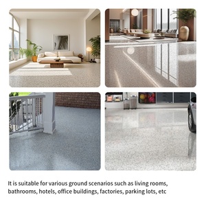 Pintura Epóxica Autonivelante para Pisos con Arena de Color, Revestimiento para Pisos de Concreto con Imitación de Mármol, Impermeable y Resistente al Desgaste - Product Image 4