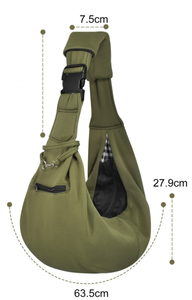 Cómoda <span class=keywords><strong>mochila</strong></span> para mascotas <span class=keywords><strong>con</strong></span> cierre de cremallera, bolso de hombro de viaje <span class=keywords><strong>con</strong></span> eslinga de malla - Product Image 6