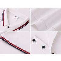 DOVEARK 2025 nouveau Logo de broderie personnalisé 100% glace soie coton été 190g tissu S-4XL revers à manches courtes hommes loisirs Polo