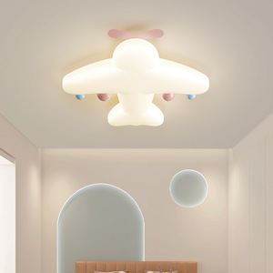 Plafonnier LED moderne d'avion de dessin animé à spectre complet en fer pour chambre de garçon et chambre de princesse - Product Image 6