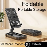 Support de téléphone et tablette universel pliable style Mecha L30 LKQ avec base épaissie antidérapante en silicone et hauteur réglable stable