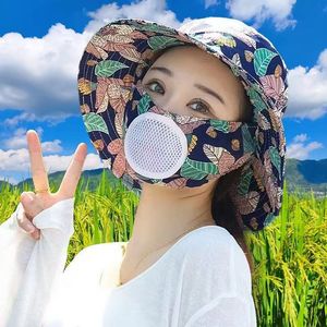 Chapeau de protection solaire pour femmes, à large bord, UPF 50, respirant, pour le travail agricole, la cueillette du thé, les activités de plein air - Product Image 3