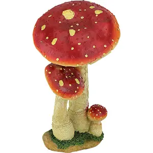Полимерная статуя гриба из мистического леса, садовая статуя