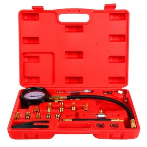 Auto Brandstofpomp Druk (0-140PSI) gauge Automotive Motor Injector Test Benzine Tester Tool Kit Voor Auto 'S Vrachtwagens Vehic