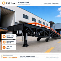 Rampe de chargement mobile pliable CATHAY pour chariot élévateur, usage intensif