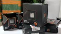 Processeur CPU R7 9700X neuf, 8 cœurs, 3,8 GHz, socket AM5 pour ordinateur de bureau, partie de la série R7 9000 Granite Ridge