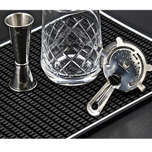 Vente en gros Tapis de bar pour verres à champagne en caoutchouc avec bordure blanche Dessous de <span class=keywords><strong>verre</strong></span> pour bar - Product Image 2