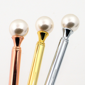 Bolígrafo de Metal Personalizado con Logotipo de Regalo de Boda, Bolígrafo de Escritura Personalizada con Perla, 1.0 mm, Instrumento de Escritura Metálico - Product Image 2