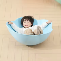 Chaise d'entraînement d'intégration sensorielle en forme de fleur intéressante à bascule pour améliorer l'équilibre Produit de sport et de divertissement