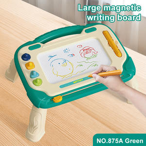 カスタム卸売子供アートグラフィティボードおもちゃミディアムスタンド色磁気絵画ボード消去可能描画ボードテーブル脚付き - Product Image 2