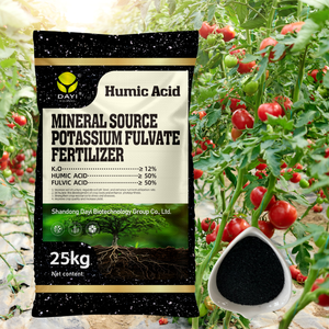 Bio-stimulant minéral en flocons, fulvate de potassium, <span class=keywords><strong>engrais</strong></span> stimulant la capacité antioxydante pour les aubergines, les courgettes, les gombo et les asperges - Product Image 3