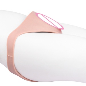 FAAK Flesh Silicone Wearable Penetratable Vagina Panties Hiding Gaff <b>Men's</b> Cross-Dressing Underwear Thongs Sissy Briefs Sex <b>Toys</b> - Product Image 6