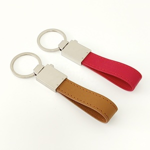 Vente en gros de meilleurs souvenirs, cadeaux personnalisés, porte-clés en métal gravé avec logo, porte-clés en cuir véritable coloré personnalisé - Product Image 2