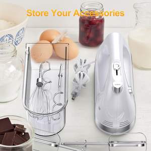 Wholesale Home Kitchen Handheld <b>Food</b> <b>Mixers</b> 7-Speed Handmixer with Mixing Bowl for Flour Dough Cake Beaters - Product Image 2