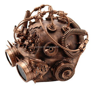 Hochwertige Steampunk Cyberpunk Style Voll gesichts roboter Gasmaske Spike für Halloween mit Brillen partys Horror Theme Kostüme - Product Image 4
