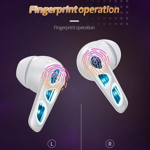 Écouteurs de jeu YISSIY/OEM ANC+ENC à réduction de bruit, écouteurs sans fil à faible latence TWS avec lumières ambiantes, 130 heures d'autonomie en veille - Product Image 6