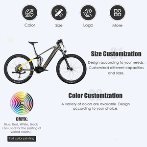 Customized 27.5 Inch Aluminum Mid-Drive 10Speed Dual Suspension Hydraulic Disc Air Fork Ebike Bici Montana Litio Elctrica SPDEM - Product Image 5