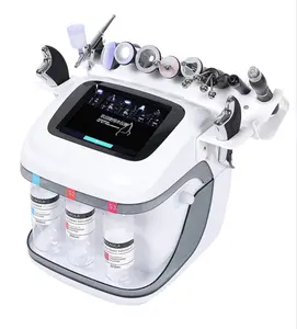 10 Handles H2O2 skin care whitening solution oxygen jet peel water aqua peeling dermabrasion facial machine