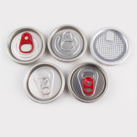 Tapa de botella de 2020 PET Tapa de lata pop abierta de aluminio y plástico Tapa de lata de extracción de 53mm de diámetro