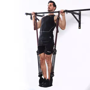 MAX 300LB Pull Up Assist Band System Adjustable Chin Up Resistance Bands Strength Elastic Rope heavy duty tube