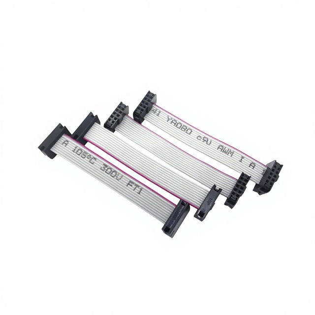 IDC Wire Board 10-Pin Flat Cable with 1.27/2.0/2.54 Pitch Connector RoHS Compliant 2651 AWG28 26 Flat Ribbon Cable Assembly