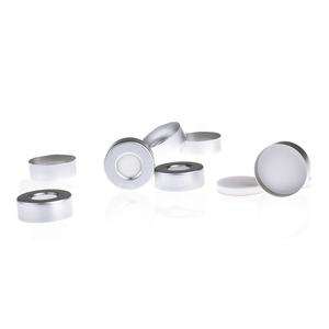 Alwsci 20mm alüminyum sıkma kapakları açık üst Headspace flakon PTFE silikon <span class=keywords><strong>Septa</strong></span> - Product Image 1
