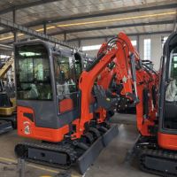 Mini-excavatrice sur chenilles, garantie 1 an, composants Hengli, moteur et pompe haute efficacité
