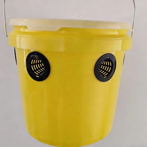 Seau en plastique rond de 20 L de qualité alimentaire, récipient de stockage étanche avec couvercle pour la peinture et l'usage industriel - Product Image 3
