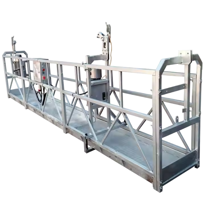 Алюминиевая оцинковка ZLP800, Рабочая платформа, электрическая подвесная воздушная подъемная подвесная корзина, строительные леса
