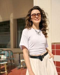 2025 Tops cortos básicos para mujer, camisetas transpirables ajustadas, Tops cortos de manga corta con cuello redondo, trajes informales de verano - Product Image 1