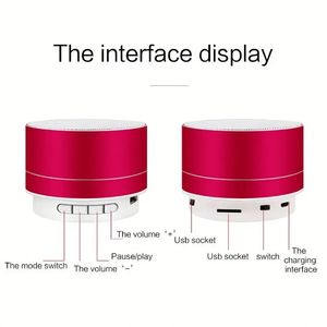 Portable A10 Wireless Speaker Outdoor Mini Speaker With LED Lights Support TF/FM Wireless Speakers Bass Sound - Product Image 3
