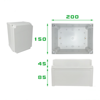Boîtier de jonction de câbles extérieur TY-8013070 TYCOTIU en plastique ABS personnalisé, IP66 IK10, 80x130x70mm, étanche, boîtier OEM personnalisable