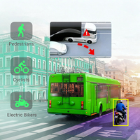 Monitor de Cámara de Visión Lateral Electrónico de 2 Canales y 10.36 Pulgadas, Pantalla Táctil IPS, Detección de Punto Ciego, Asistencia de Reversa para Camiones y Autobuses