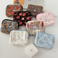 Dompet Koin Motif Leopard Vintage Tyvek 2025, Tempat Earphone Lipat Portabel, Organizer Lipstik Mini, Tempat Kartu 45