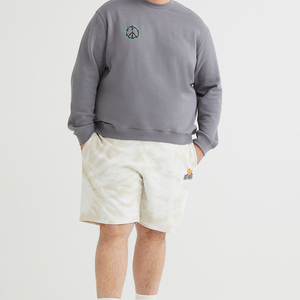 100% Cotton Heavyweight Vintage Washed <b>Hoodie</b> for <b>Men</b> <b>Black</b> Oversized Fleece Sweatshirt with Embroidered Technics for Winter - Product Image 3