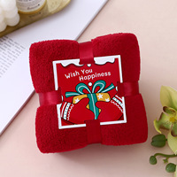 Serviette de Noël Mignonne Brodé(e) Père Noël, Vente en Gros Usine, Serviette de Cuisine Suspendue à Séchage Rapide, Idéale comme Cadeau