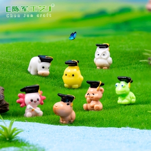 Micro-paysage, <span class=keywords><strong>Docteur</strong></span> Grenouille, Hibou, Chapeau, aménagement de jardin DIY, accessoires décoratifs suspendus, mini bibelots - Product Image 2
