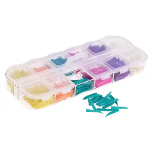 240 denti pz/scatola riparano cunei dentali in legno colorato - Product Image 2