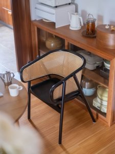Fauteuil Neva en Noyer Massif, <span class=keywords><strong>Chaise</strong></span> de Salle à Manger <span class=keywords><strong>Moderne</strong></span> en Bois Courbé Portable pour Maison, Bureau et Appartement 2026 - Product Image 4