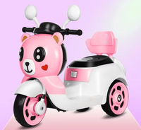 Auto Eléctrico de Juguete para Niños de 1 a 6 Años, Motocicleta de Tres Ruedas con Control Remoto para Niños y Niñas