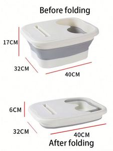 <b>Foldable</b> Eco-Friendly High Quality Spa Foot <b>Bath</b> Basin with Massage Feature Electricity-Free for Household Sauna and Toiletries - Product Image 3