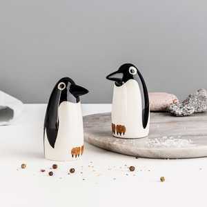 Accessoire de cuisine <span class=keywords><strong>pingouin</strong></span> animal mignon <span class=keywords><strong>salière</strong></span> et poivrière en céramique personnalisée - Product Image 2