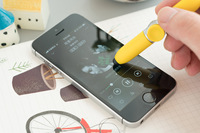 Fidget spinner fantaisiste multifonctionnelle 4 en 1, stylo à bille avec lumière led, gadget